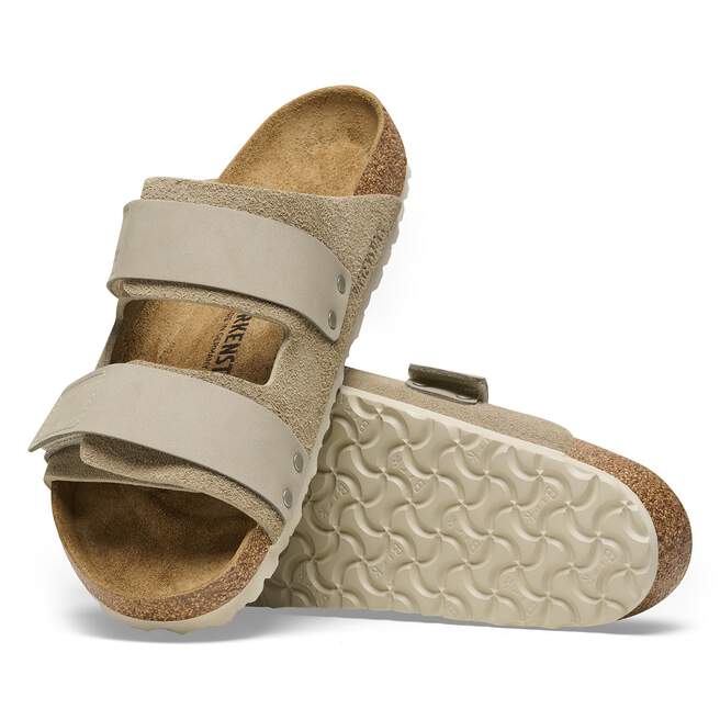 Birkenstock Women's Uji Two-Strap Sandal - Taupe Suede