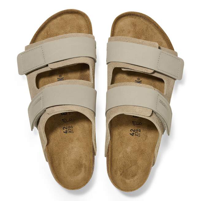 Birkenstock Women's Uji Two-Strap Sandal - Taupe Suede