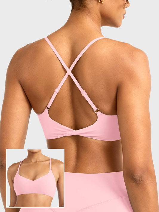 Reggiseno sportivo Wawiay con schiena intrecciata