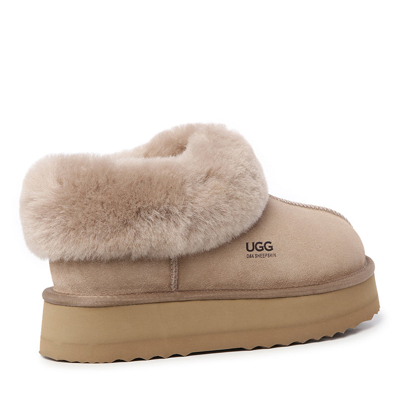 Platinum Platform Ugg Slippers