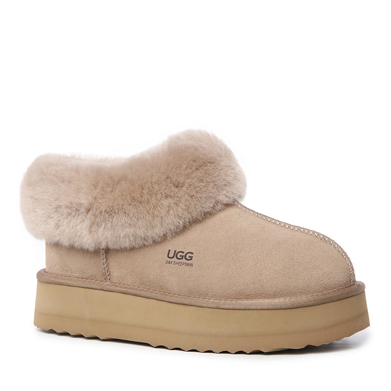 Platinum Platform Ugg Slippers