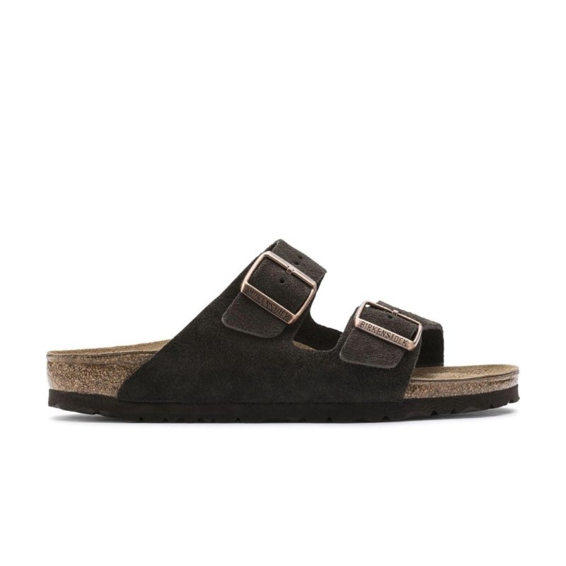 Birkenstock Arizona Two-Strap Sandals - Mocha Suede