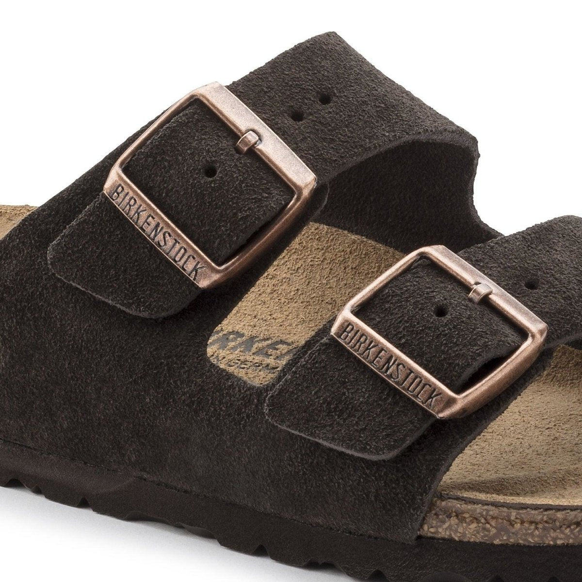 Birkenstock Arizona Two-Strap Sandals - Mocha Suede
