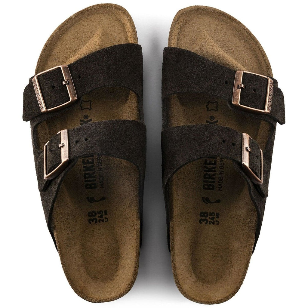 Birkenstock Arizona Two-Strap Sandals - Mocha Suede