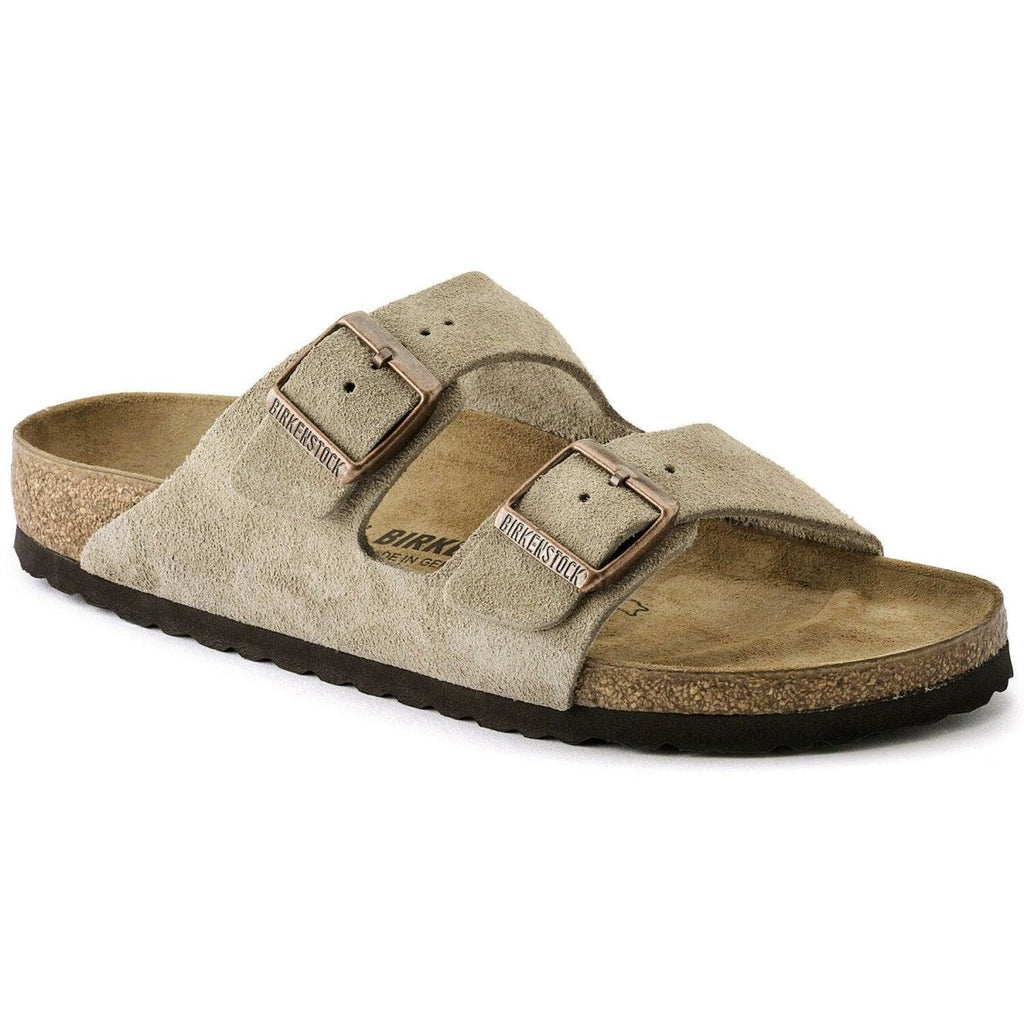 Birkenstock Arizona Two-Strap Sandals - Taupe Suede