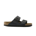 Birkenstock Arizona Soft Footbed Two Strap Sandals - Black Oiled Leather