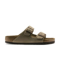 Birkenstock Arizona Soft Footbed Two Strap Sandals - Taupe Suede