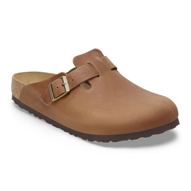 Birkenstock Boston Clog - Cognac Oiled Leather