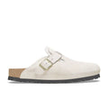 Birkenstock Boston Shearling Clog - Antique White Suede