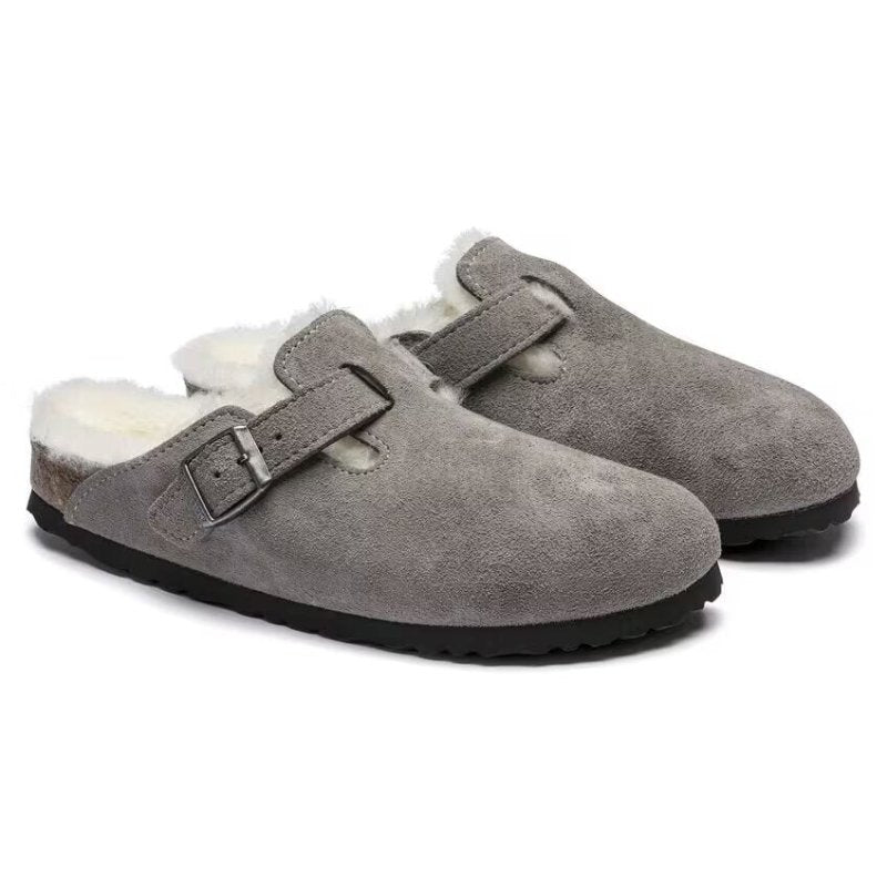 Birkenstock Boston Shearling Clog - Stone Coin