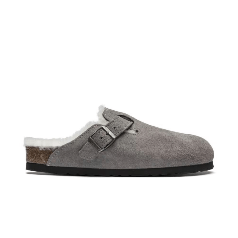 Birkenstock Boston Shearling Clog - Stone Coin