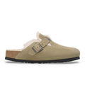 Birkenstock Boston Shearling Clog - Taupe Suede