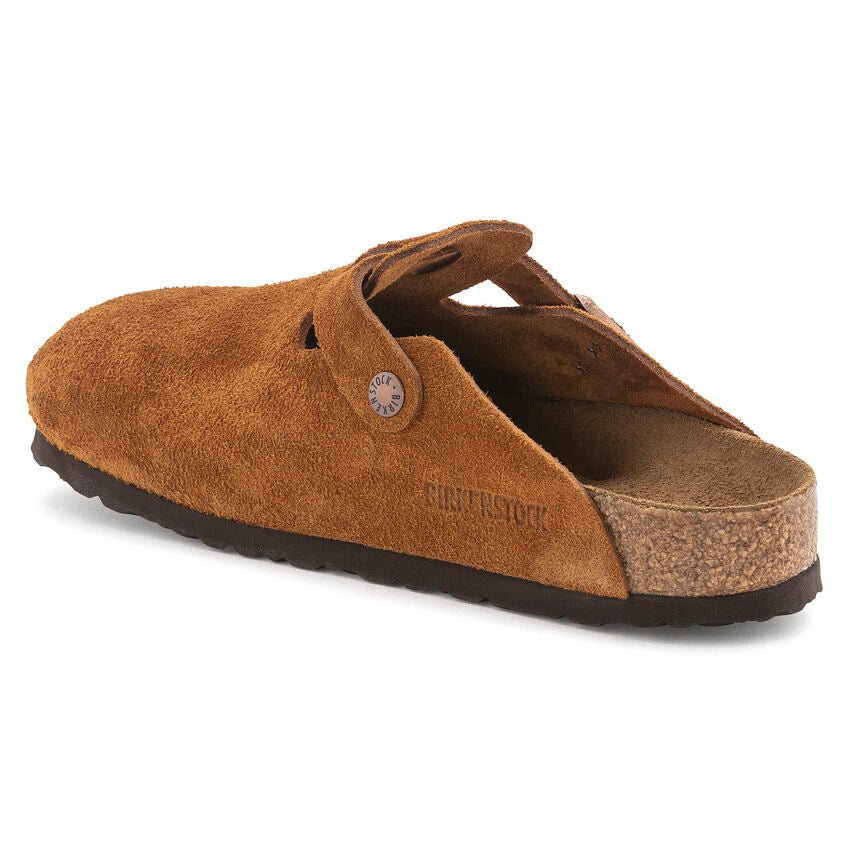 Birkenstock Boston Soft Footbed Clog - Mink Suede