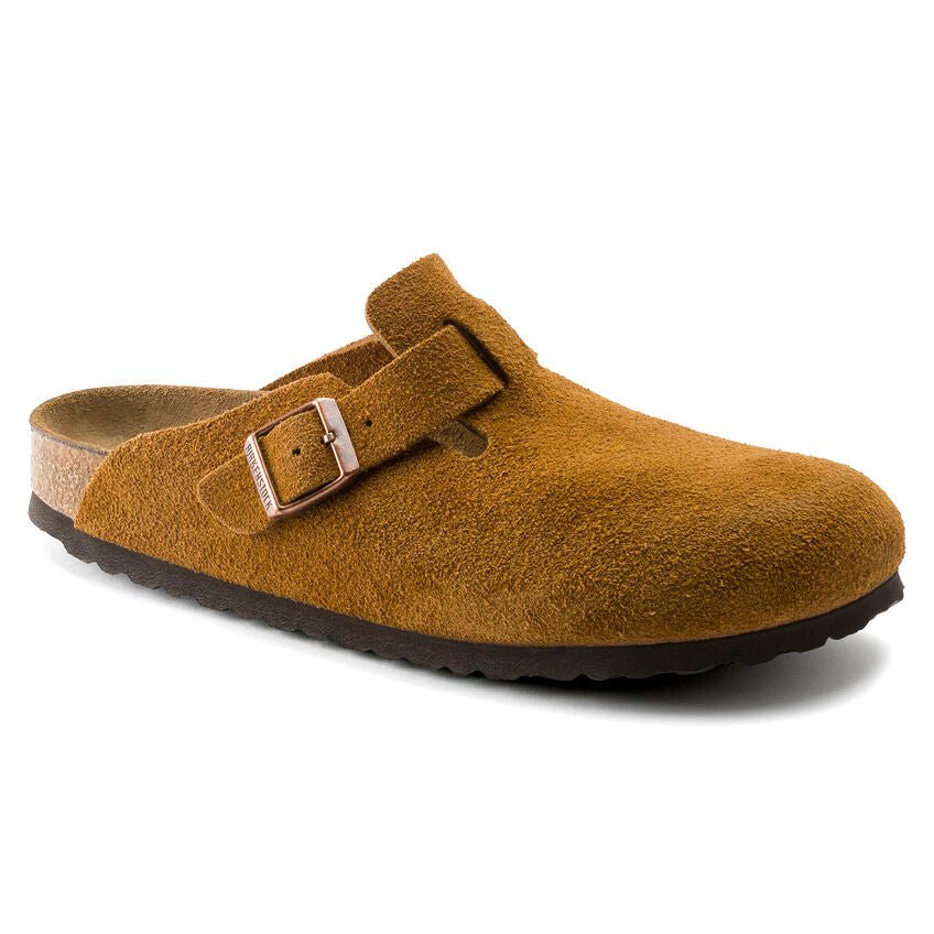 Birkenstock Boston Soft Footbed Clog - Mink Suede