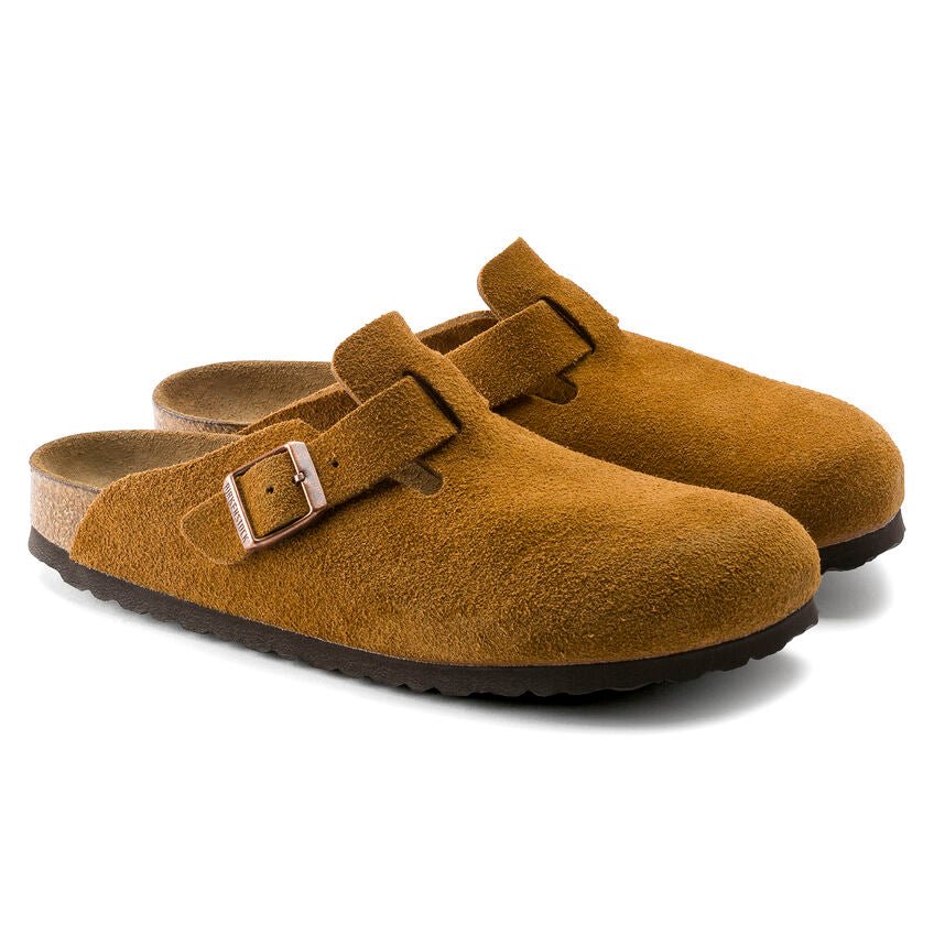 Birkenstock Boston Soft Footbed Clog - Mink Suede