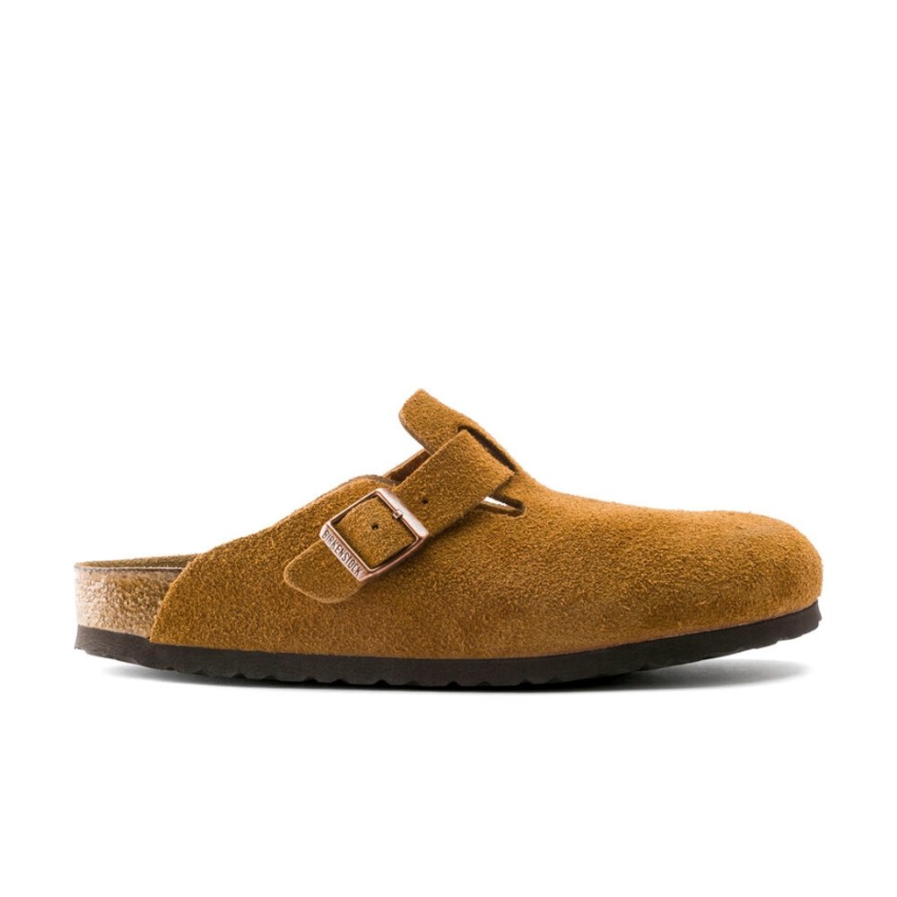 Birkenstock Boston Soft Footbed Clog - Mink Suede