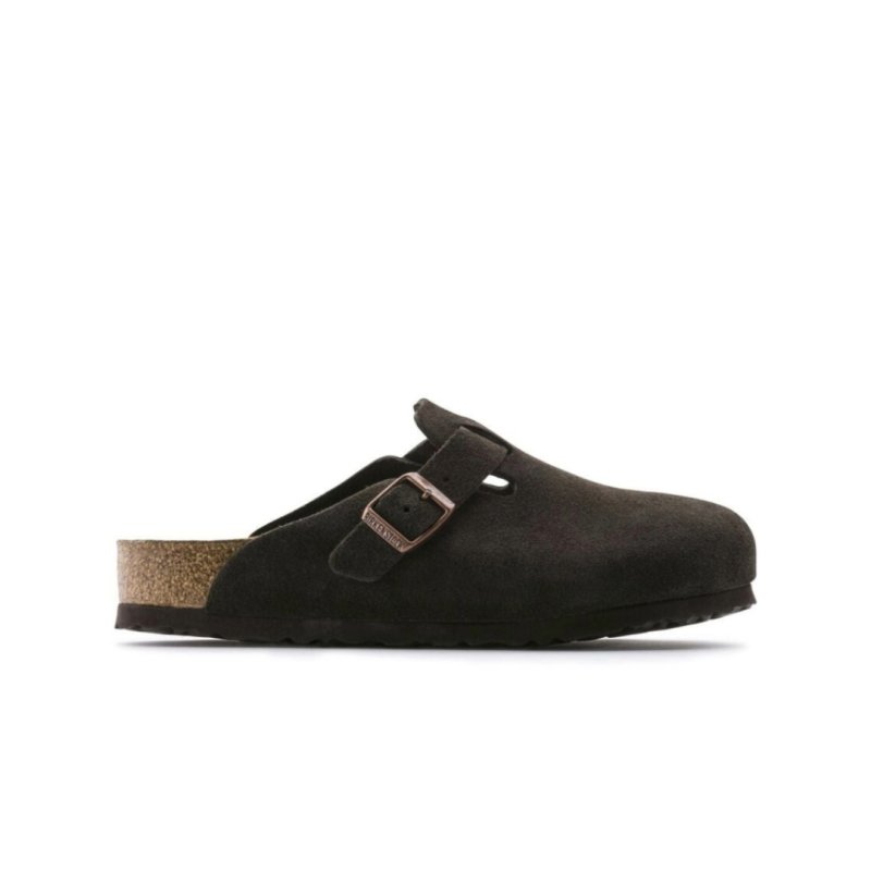 Birkenstock Boston Soft Footbed Clog - Mocha Suede
