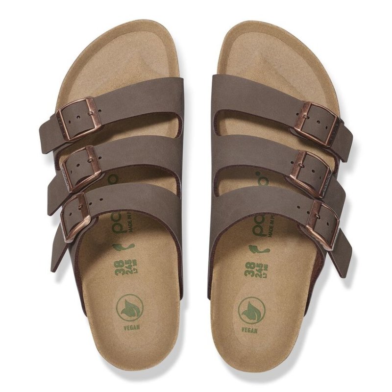 Birkenstock Florida Vegan Platform Sandals - Mocha Birkibuc