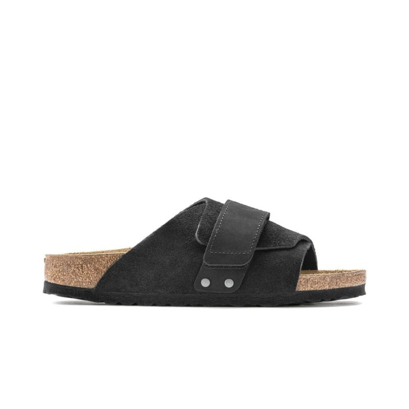 Birkenstock Kyoto One-Strap Sandals - Black Suede