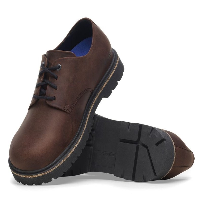 Birkenstock Men's Highwood Lace Low Shoe - Habana Oiled Leather