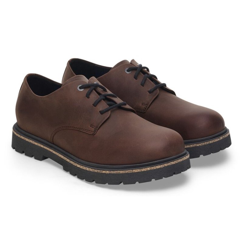 Birkenstock Men's Highwood Lace Low Shoe - Habana Oiled Leather