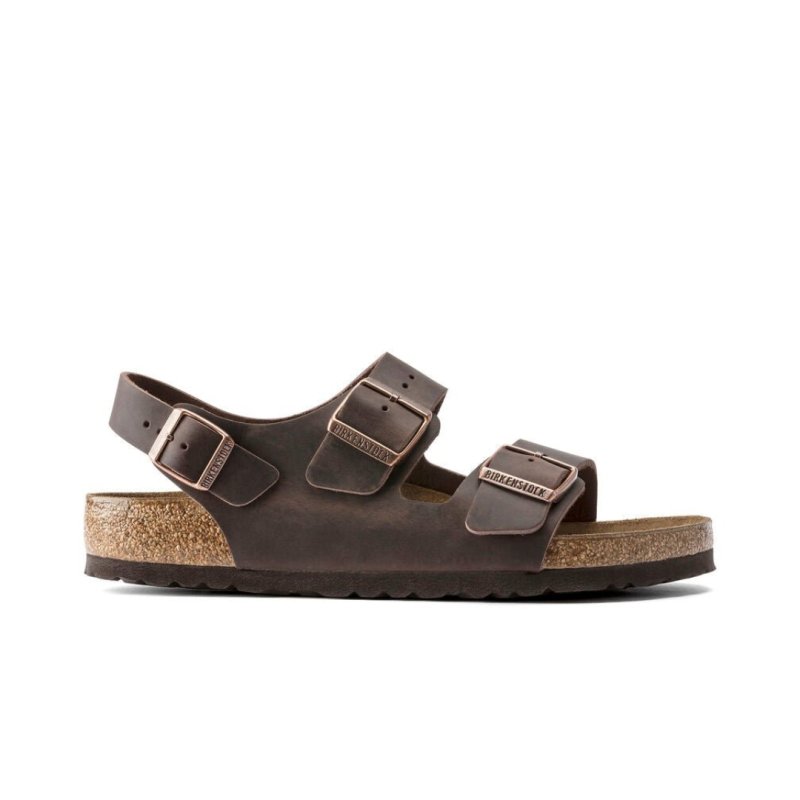 Birkenstock Milano Backstrap Sandals - Habana Oiled Leather