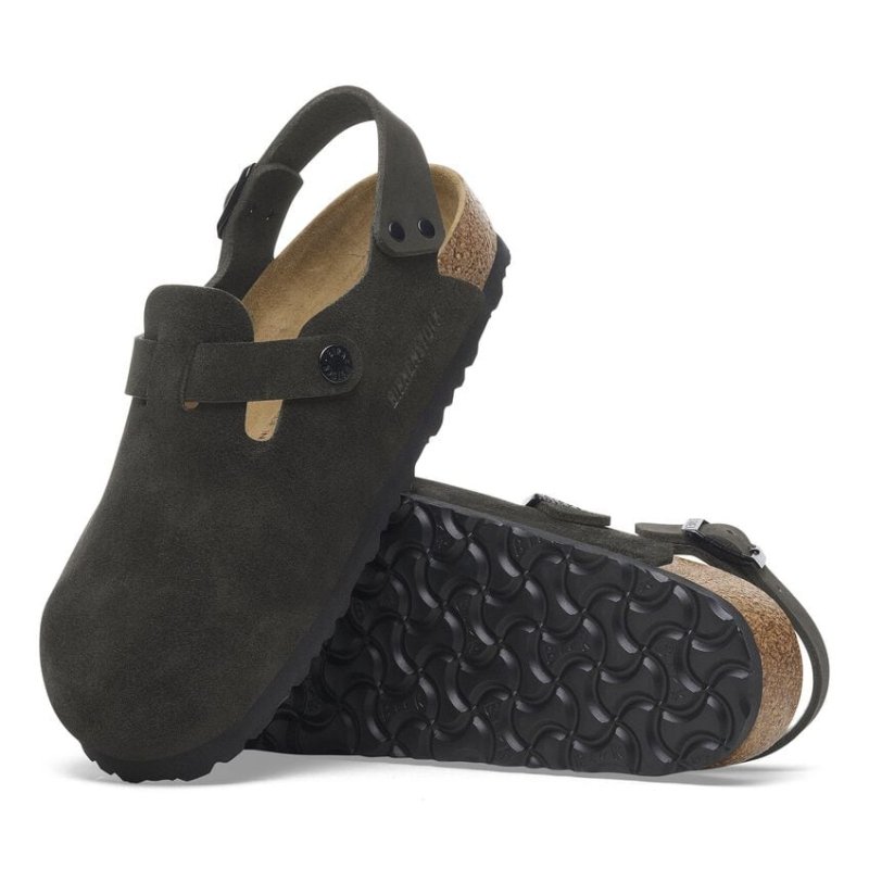 Birkenstock Tokio Backstrap Clog - Black Suede