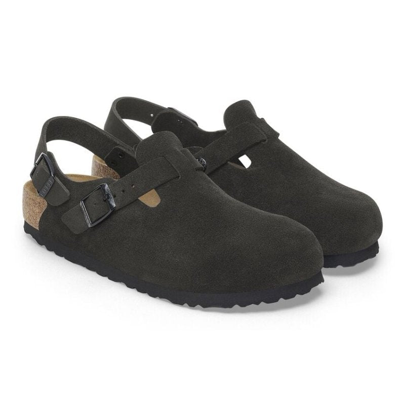 Birkenstock Tokio Backstrap Clog - Black Suede
