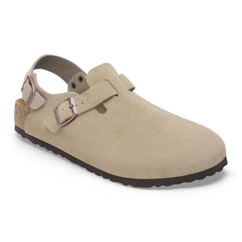 Birkenstock Tokio Backstrap Clog - Taupe Suede