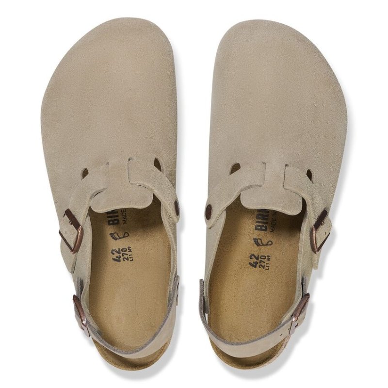 Birkenstock Tokio Backstrap Clog - Taupe Suede