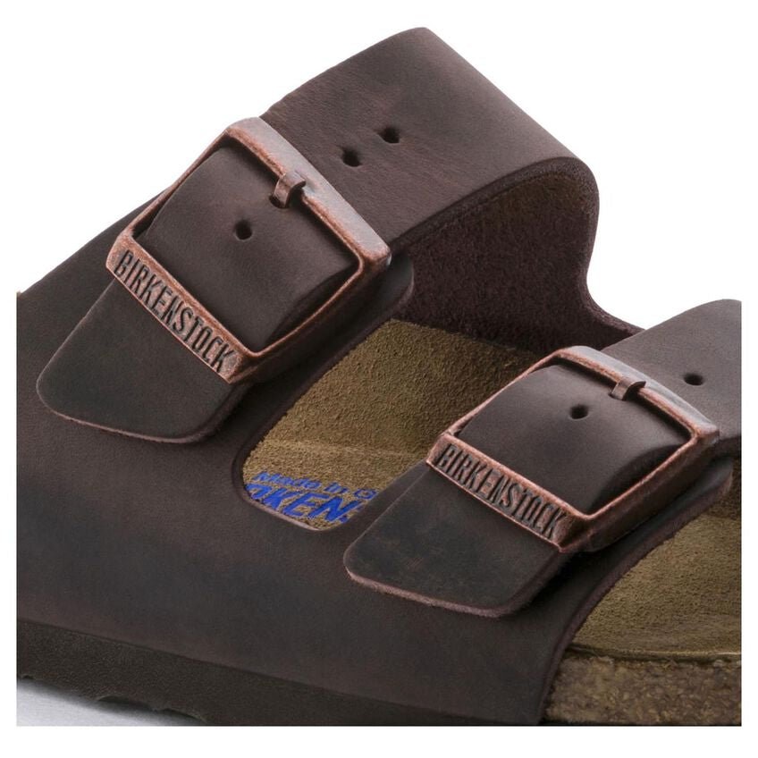 Birkenstock Arizona Soft Footbed Two Strap Sandals - Habana Oiled Leather