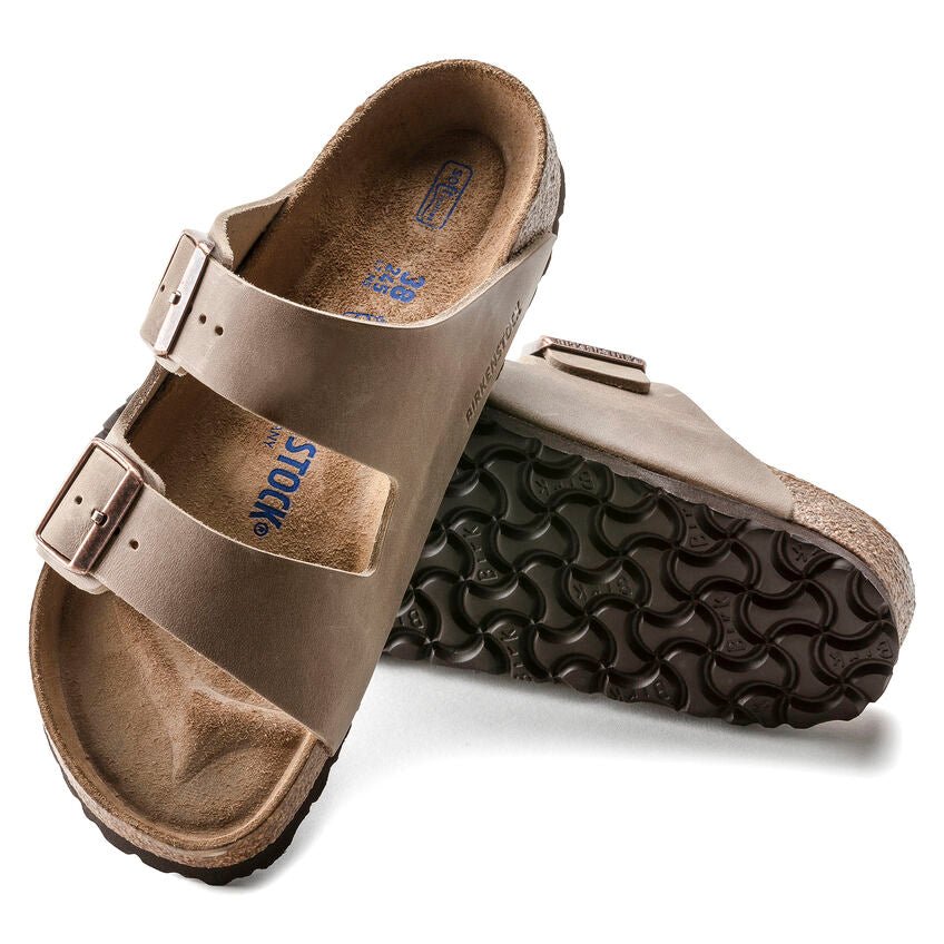 Birkenstock Arizona Soft Footbed Two Strap Sandals - Tobacco Oiled Leather
