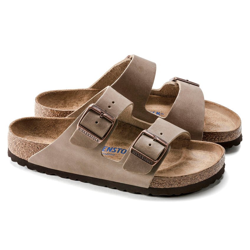 Birkenstock Arizona Soft Footbed Two Strap Sandals - Tobacco Oiled Leather