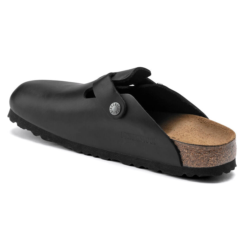 Birkenstock Boston Clog - Black Oiled Leather