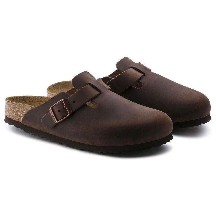 Birkenstock Boston Soft Footbed Clog - Habana Oiled Leather