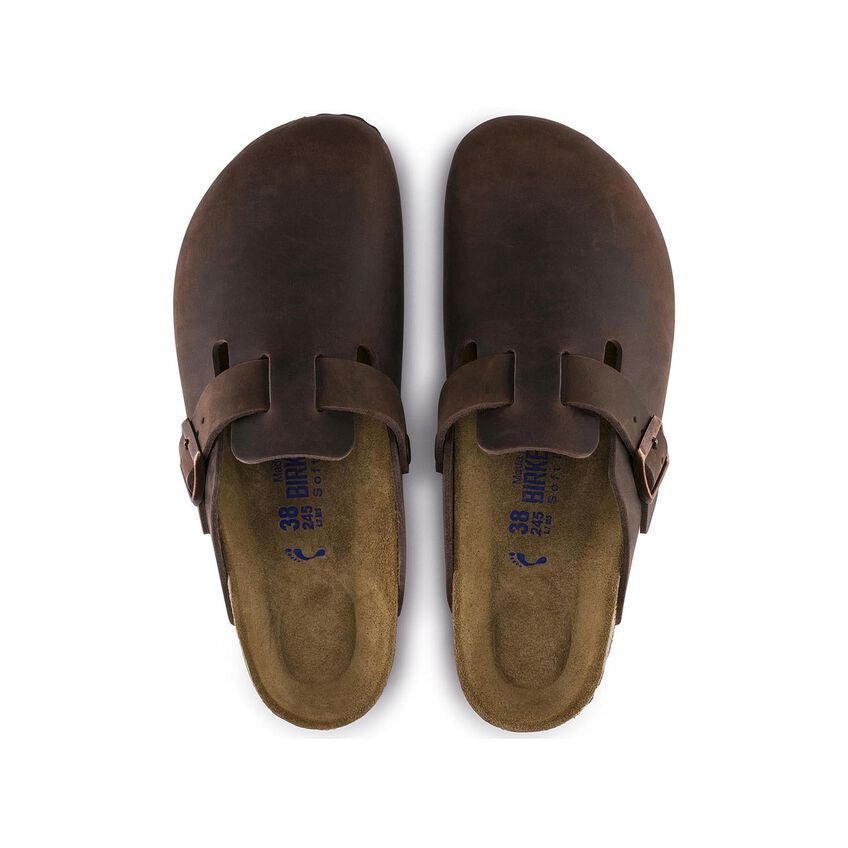 Birkenstock Boston Soft Footbed Clog - Habana Oiled Leather