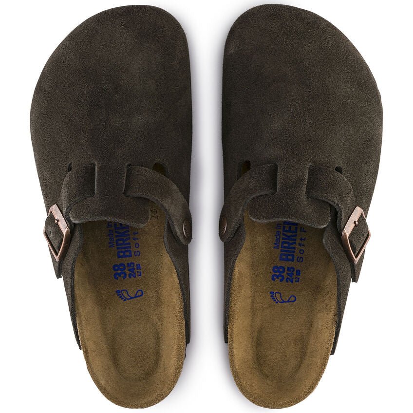 Birkenstock Boston Soft Footbed Clog - Mocha Suede