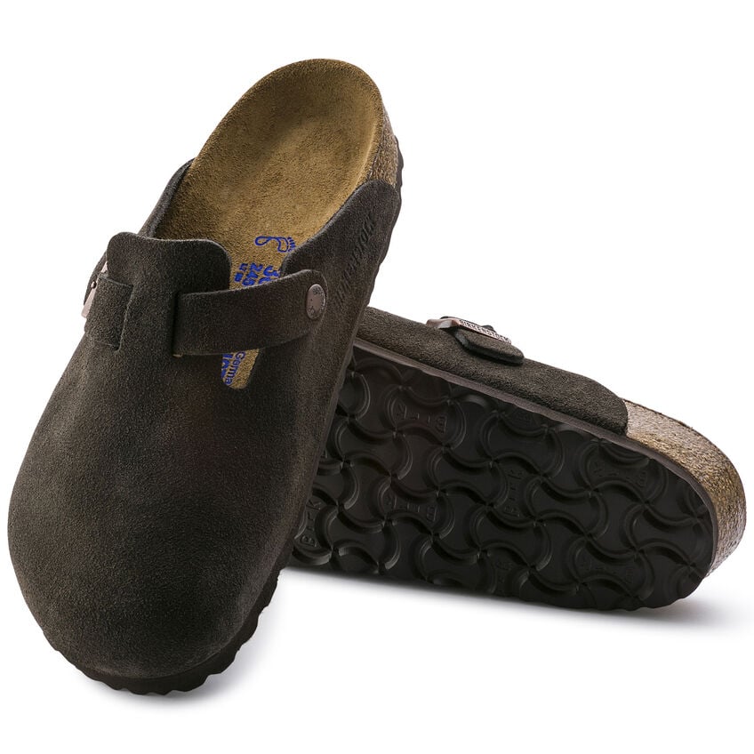 Birkenstock Boston Soft Footbed Clog - Mocha Suede