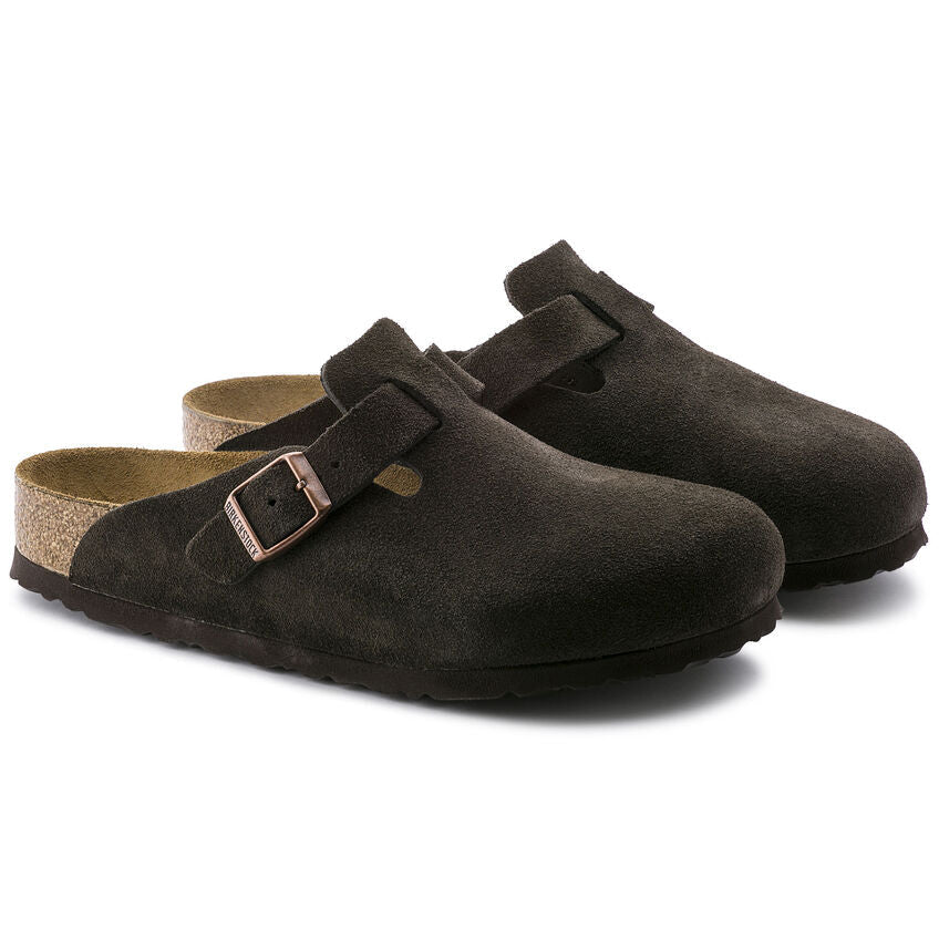 Birkenstock Boston Soft Footbed Clog - Mocha Suede