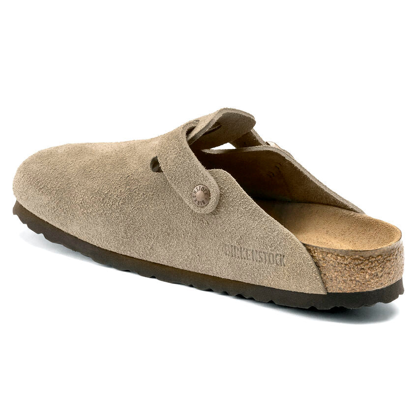 Birkenstock Boston Soft Footbed Clog - Taupe Suede