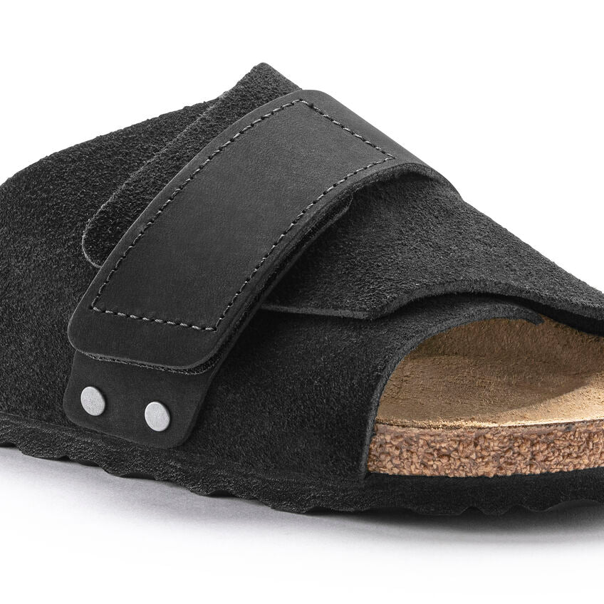 Birkenstock Kyoto One-Strap Sandals - Black Suede