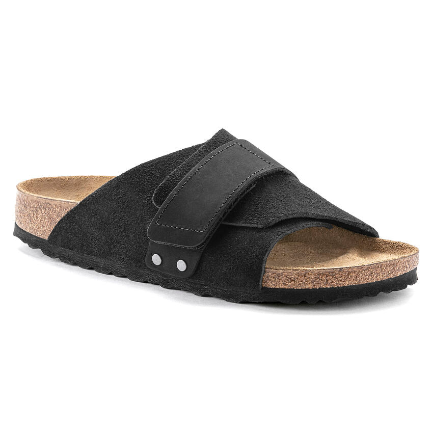 Birkenstock Kyoto One-Strap Sandals - Black Suede
