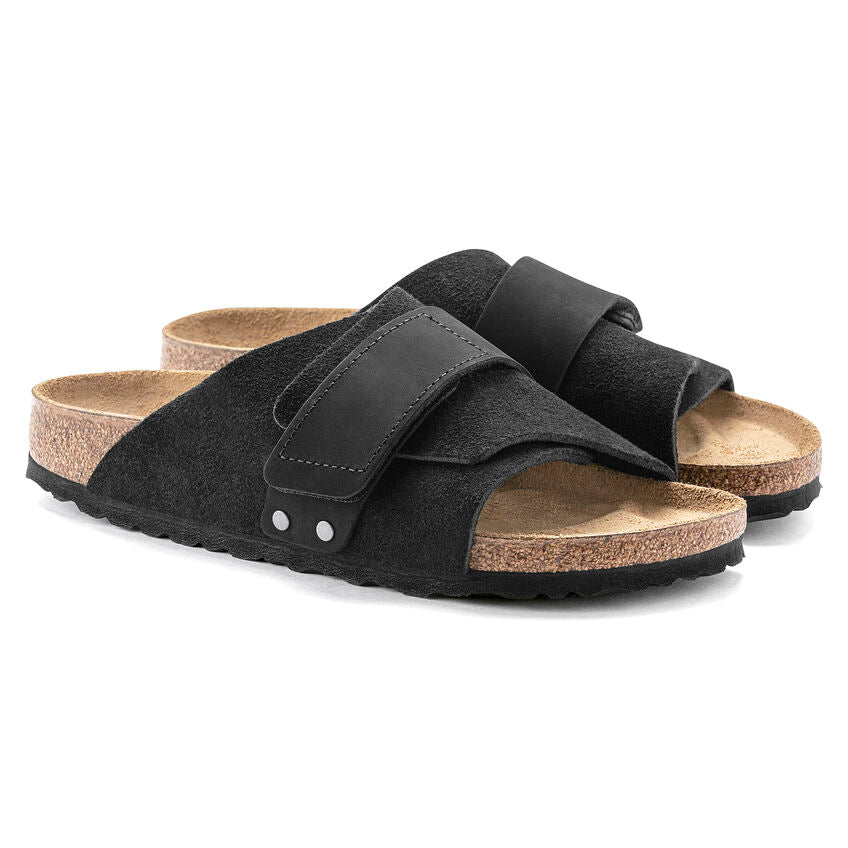 Birkenstock Kyoto One-Strap Sandals - Black Suede