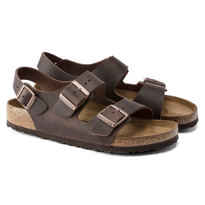 Birkenstock Milano Backstrap Sandals - Habana Oiled Leather