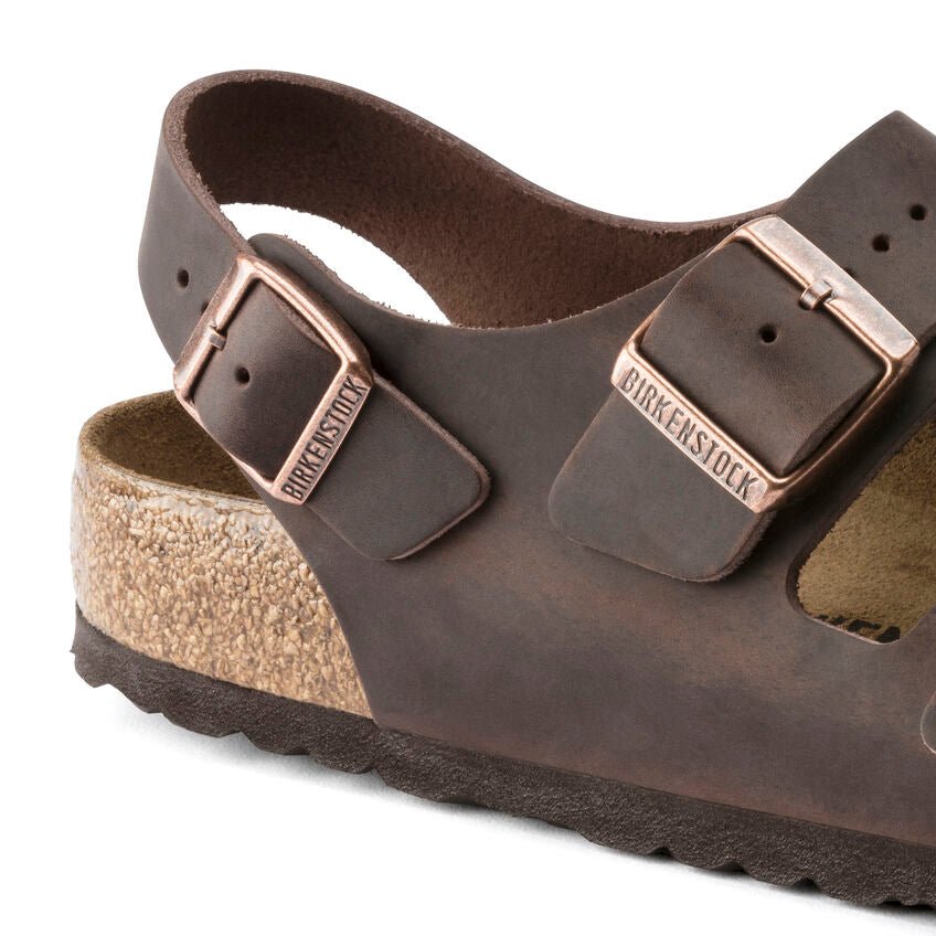 Birkenstock Milano Backstrap Sandals - Habana Oiled Leather