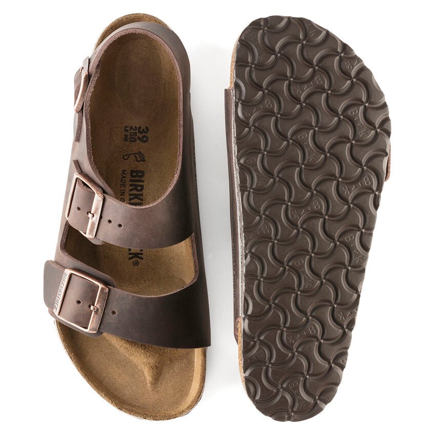 Birkenstock Milano Backstrap Sandals - Habana Oiled Leather