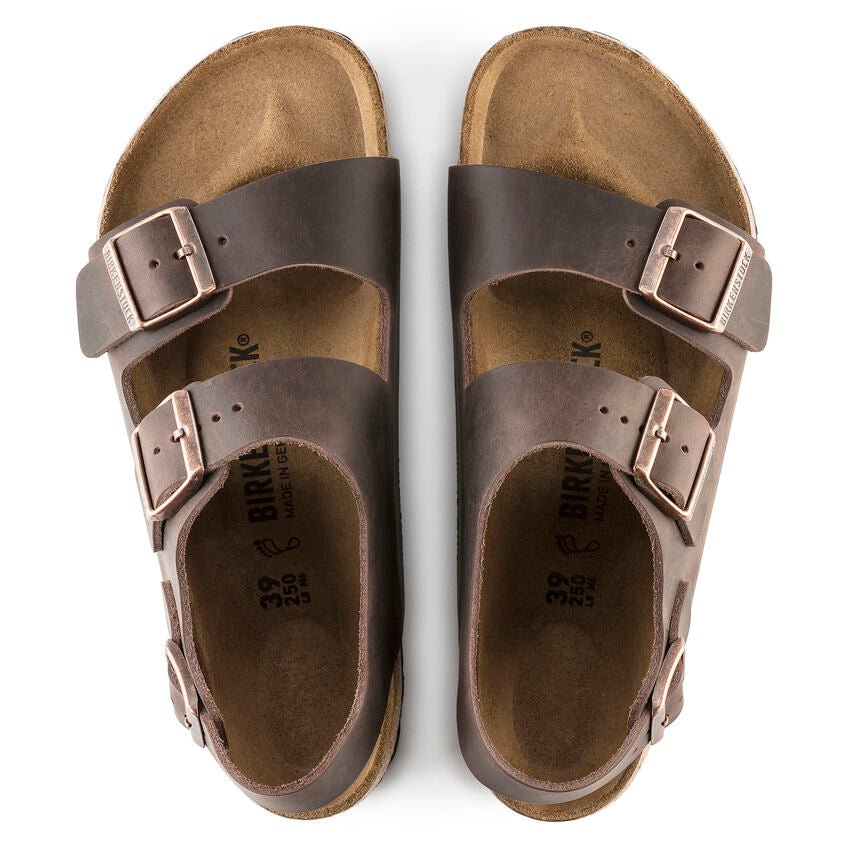 Birkenstock Milano Backstrap Sandals - Habana Oiled Leather