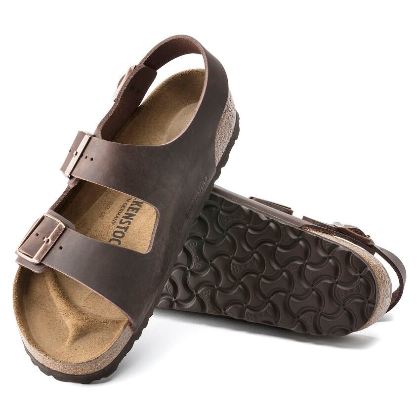 Birkenstock Milano Backstrap Sandals - Habana Oiled Leather