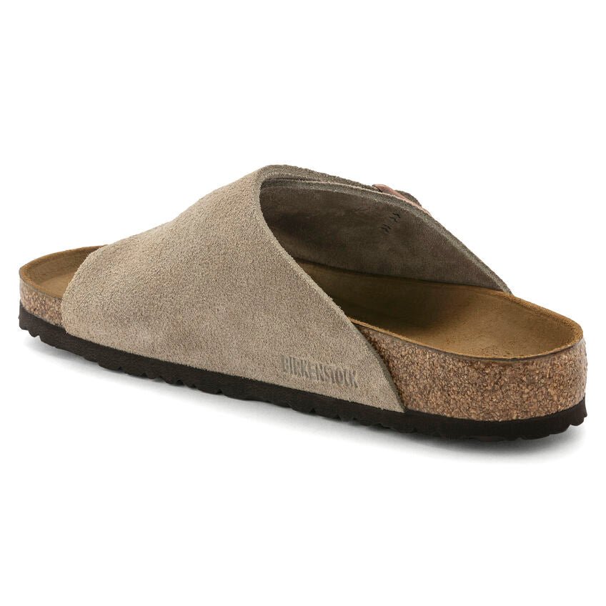 Birkenstock Zurich Slide Sandals - Taupe Suede