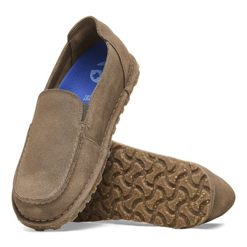 Birkenstock Utti Loafer - Gray Taupe Suede